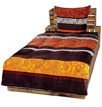 Dresscode 2-Teilige Bettwäsche Set Bett Bezug Übergröße 155x220 Kopfkissen 80x80 cm Teddy PLÜSCH Coral Fleece Cashmere Touch 