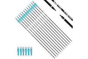 TIGER ARCHERY 30Inch Carbon Arrow Practice Hunting Arrows with Removable Tips for Compound & Recurve Bow(Pack of 12)