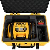Case for Dewalt Air Compressore DCC020IB: Waterproof Tire Inflator Storage | Waterproof Carrying for Dewalt Tire Infaltor 20V Max, Portable Hard for Dewalt Tools, Battery,Charger Accesssories, Case Only