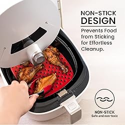 Reusable Air Fryer Liners 3 Pack for 3-5QT or