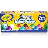 Crayola Washable Kid's Paint, Assorted Colors, Pack of 10