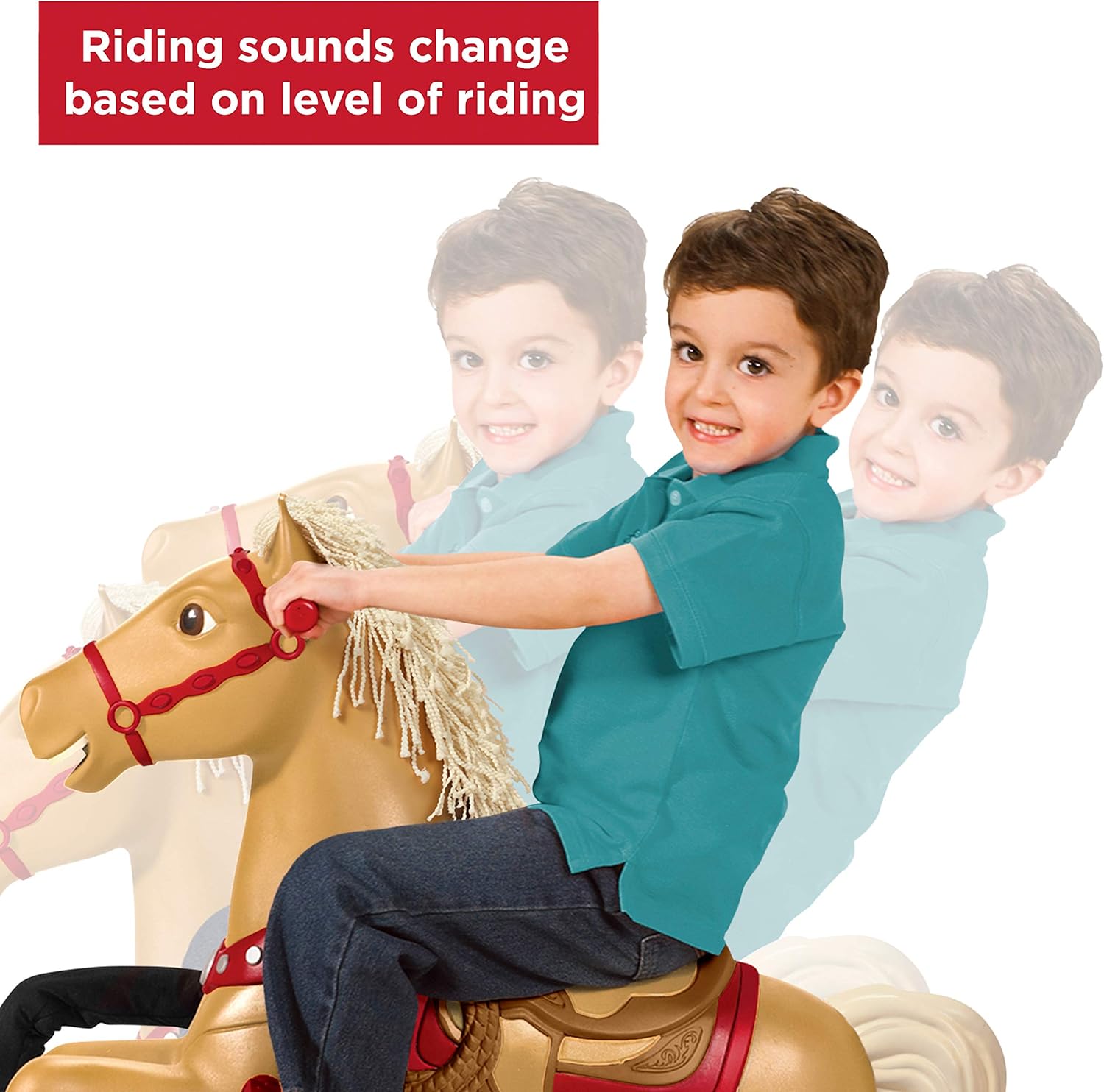 radio flyer champion interactive horse ride on