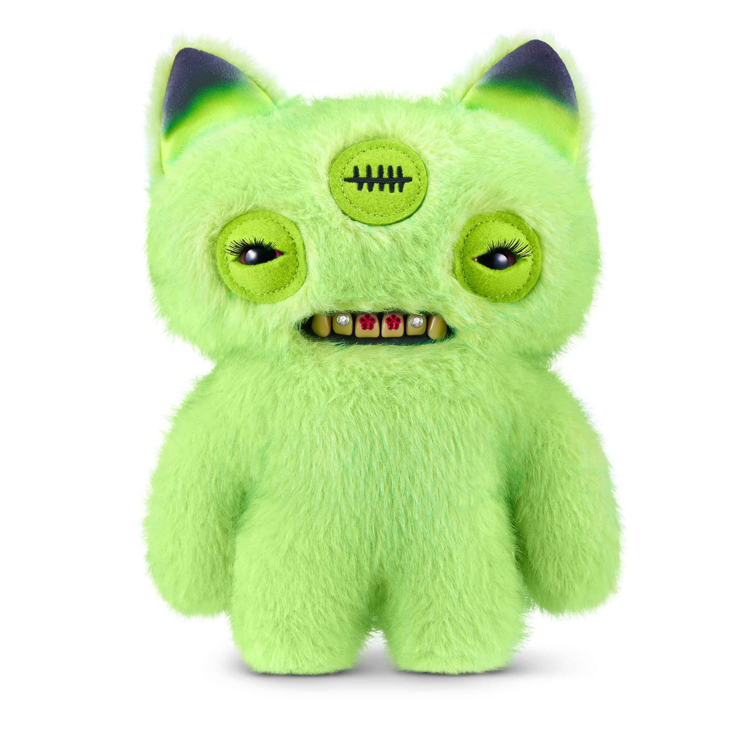 Fuggler Baddies Fuggs 9 Inch (Annoyed Alien) by ZURU | Funny Ugly Monster with signature teeth; soft & huggable collectible p