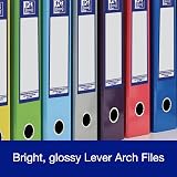 Oxford Premium A4 Lever Arch File Silver 70mm Spine Heavy Duty view 3