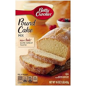 Betty Crocker Pound Cake Mix Boxes - 16 oz - 2 Pack