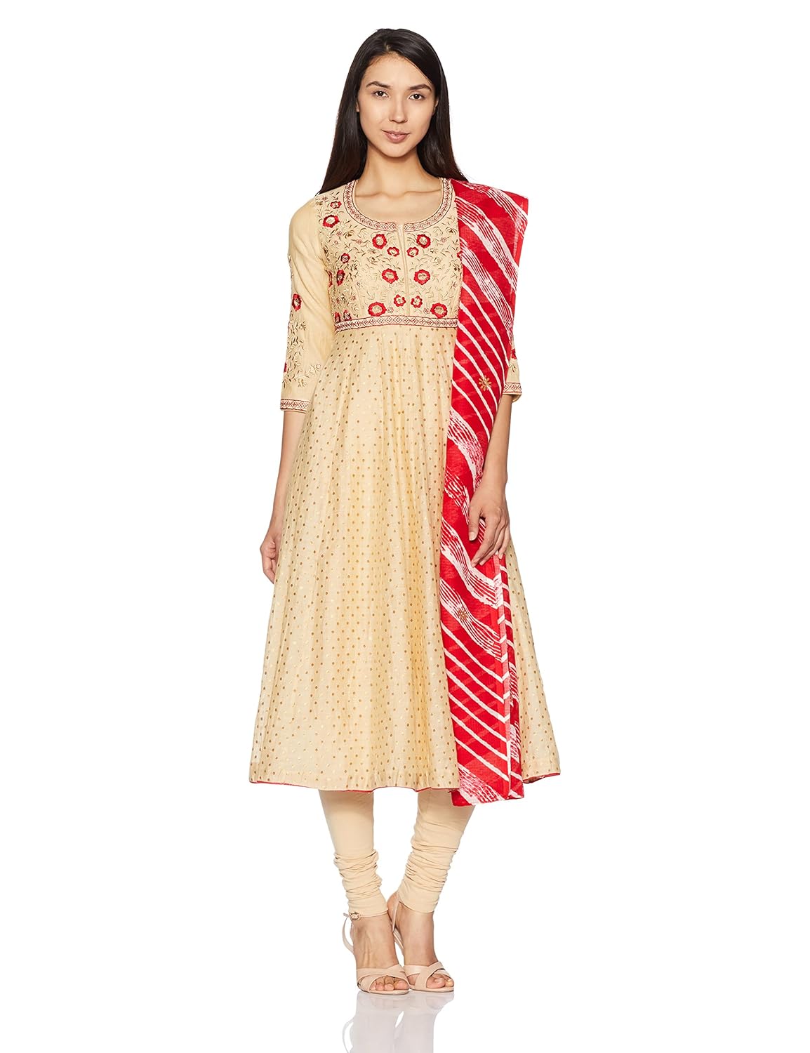 biba women's anarkali salwar suit