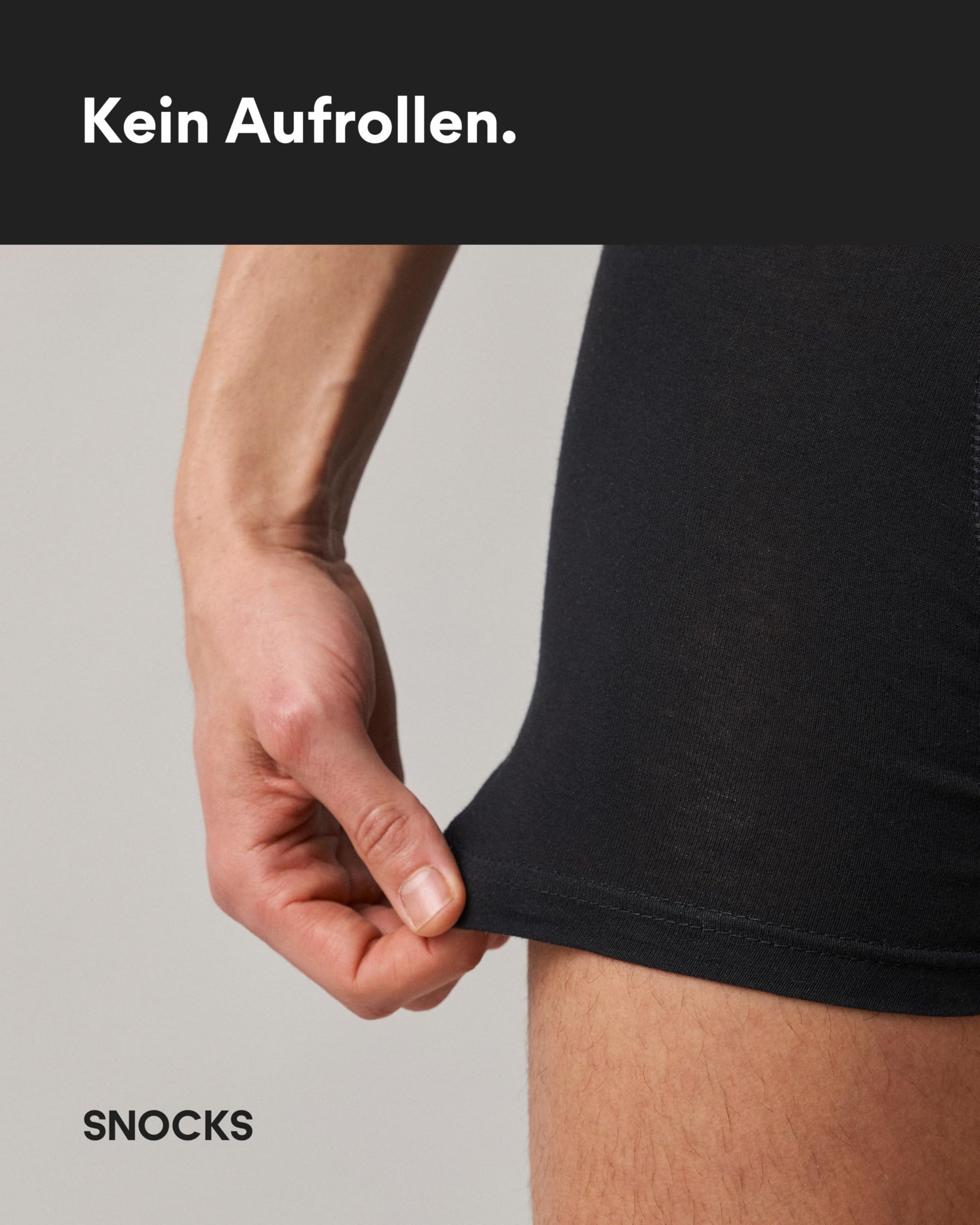 Snocks Boxershorts Herren Bio Baumwolle (6er Pack) Unterhosen Herren ohne einschneidenden Gummibund (Gr. S - 4XL)