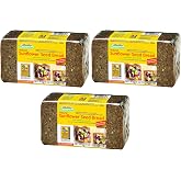 Mestemacher Natural Sunflower Seed Bread, 17.6 oz | German Whole Grain Bread with Sunflower Seeds | High Fiber | Vegan &amp; Shelf-Stable [Pack of 3]