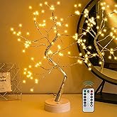 OURBAOFU 20” 108LED Fairy Sparkly Tree Lamp with Remote Control, USB&3AA Powered 8 Modes, DIY Bonsai Artificial Tree Lights, 