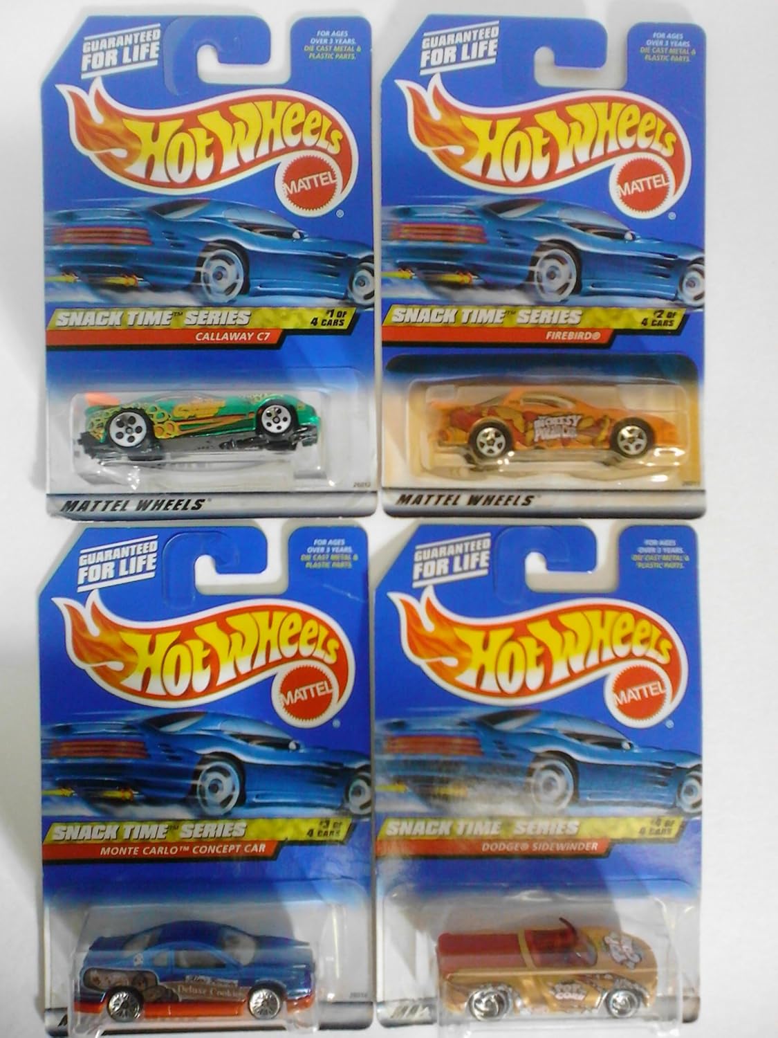 Hot Wheels 2000 Snack Time Series Set 