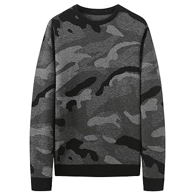 Suéter de Punto Jacquard de Lana de Camuflaje para Costa Rica Ubuy