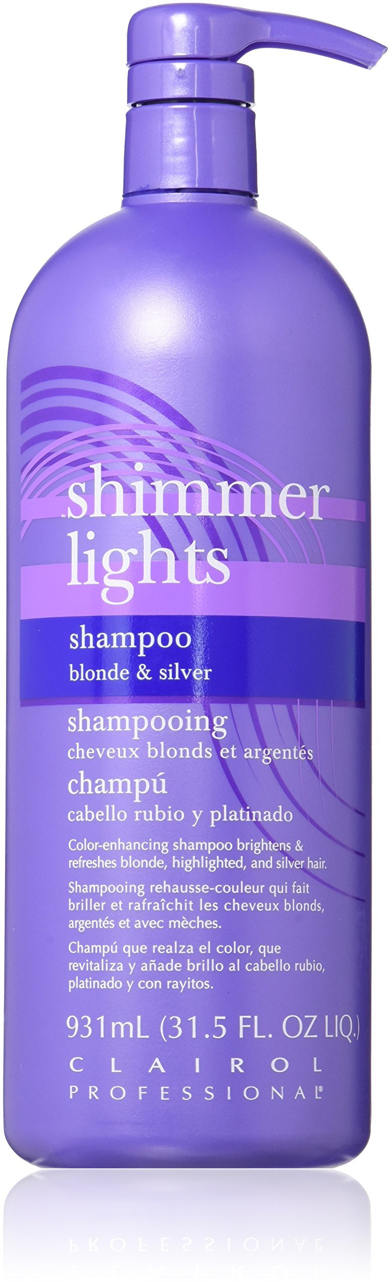 CLAIROL Shimmer Lights Shampoo For Blonde And Silver Hair (32 oz/ 931 ml)