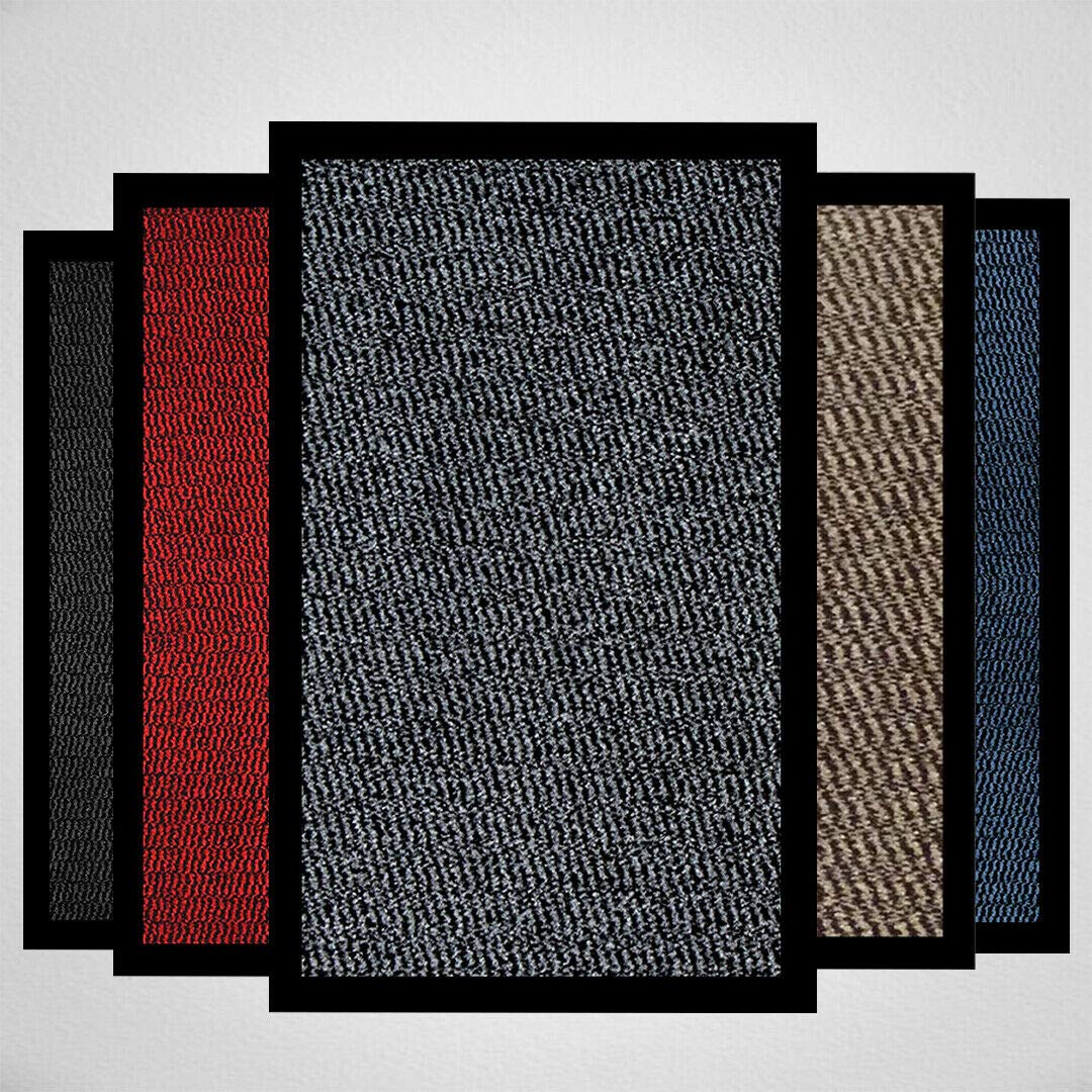 Milosc Doormat Dirt Trapper For Indoor & Outdoor Black Grey Washable Barrier Mat Heavy Duty Non - Slip Door Entrance Mat Kitchen Runner Super Absorbent Door Mat Indoor
