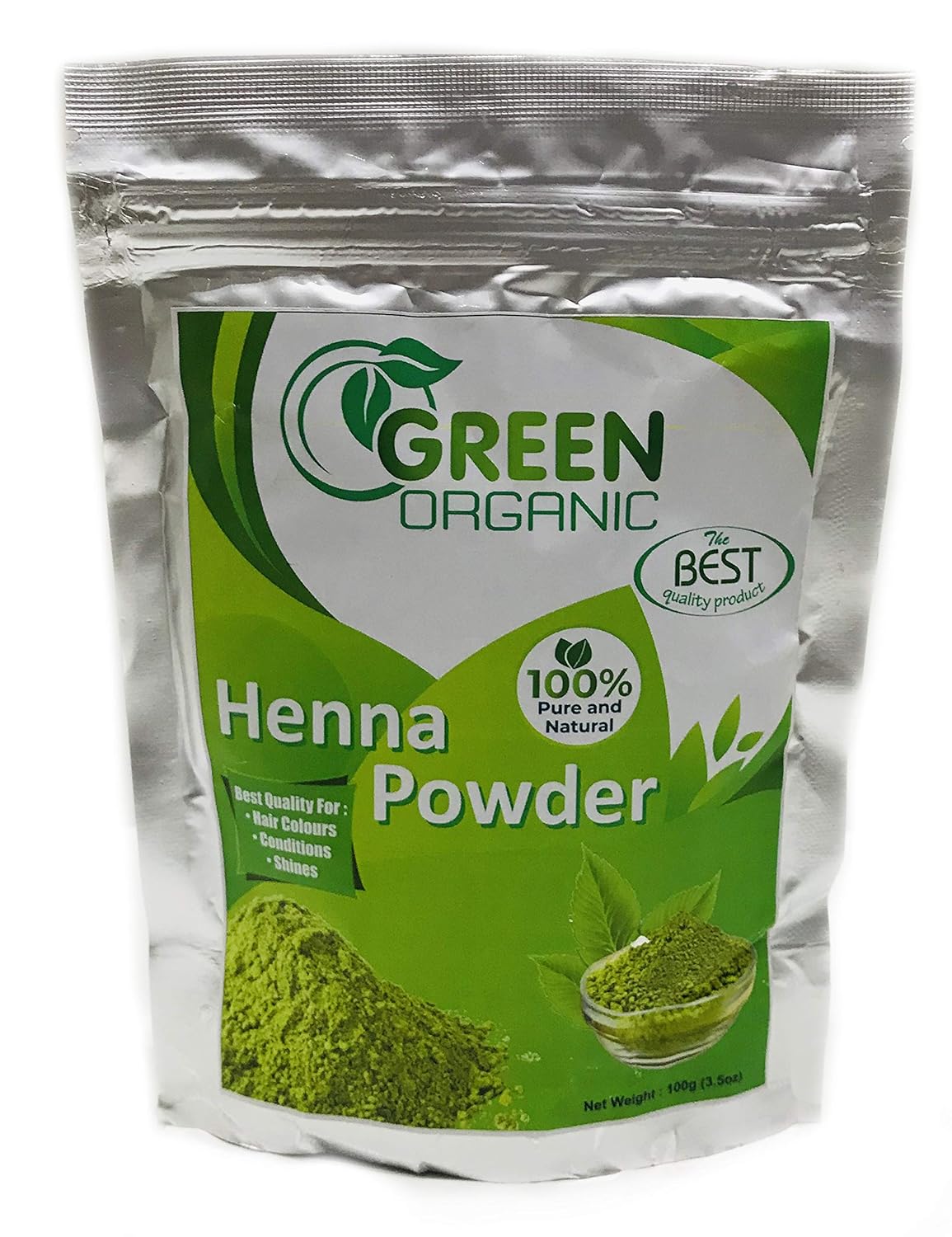 Henna Powder Hair Dye Natural PPD Chemical Free Hair Colour Shine
