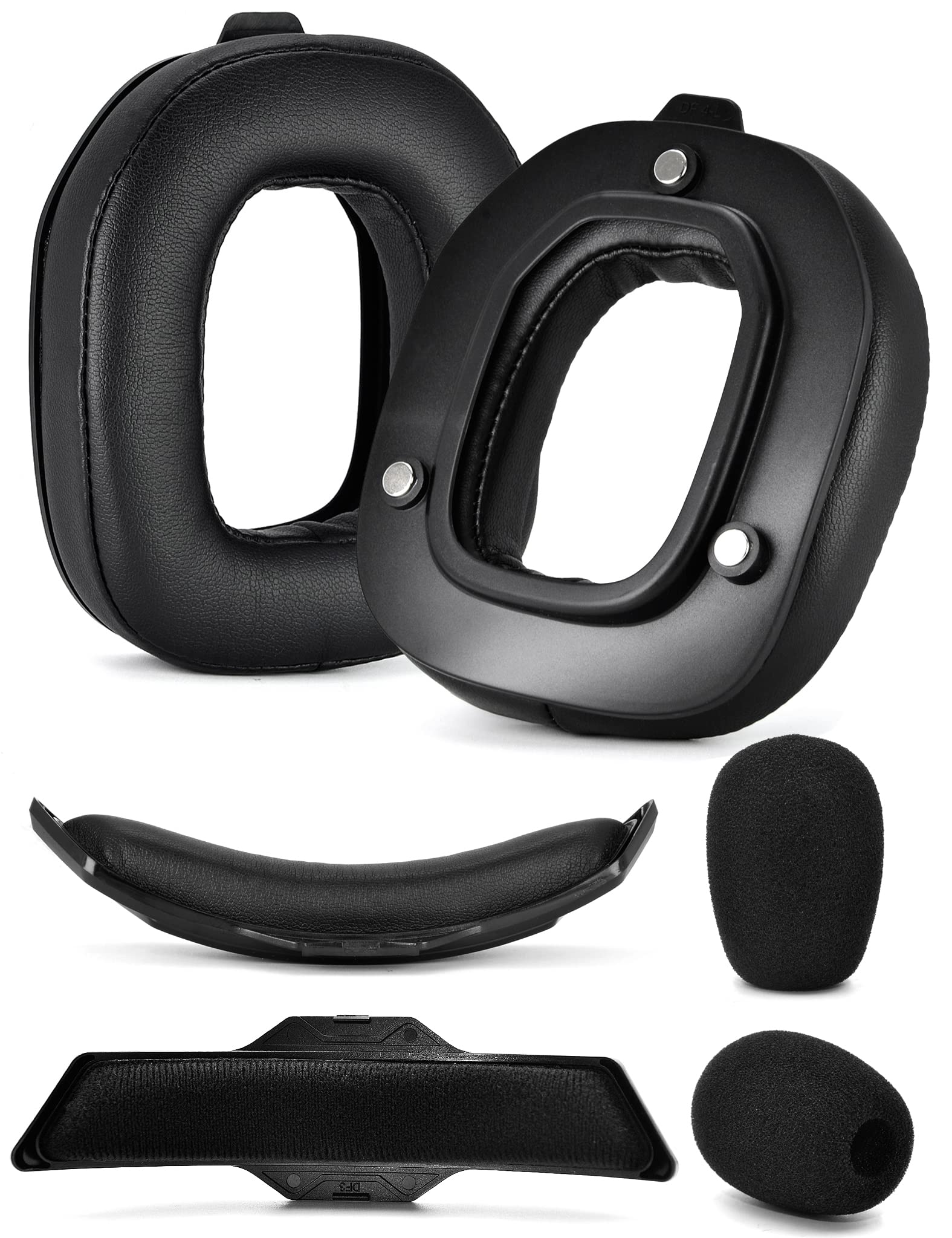 A50 Gen 3 Mod Kit - defean Replacement Earpads and Headband Compatible with Astro A50 Gen 3 Headset,Ear Cushions, Upgrade High-Density Noise Cancelling Foam, Added Thickness (Black Protein)