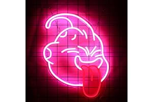 SHINEMYWAY Majin Buu Neon Sign for Room Decor Fat Buu Neon Light LED Anime Sign Buu Neon Sign for Anime Fans Man Cave Wall Decor Dormitory Decoration USB Powered Dimmable 16“*12.6”
