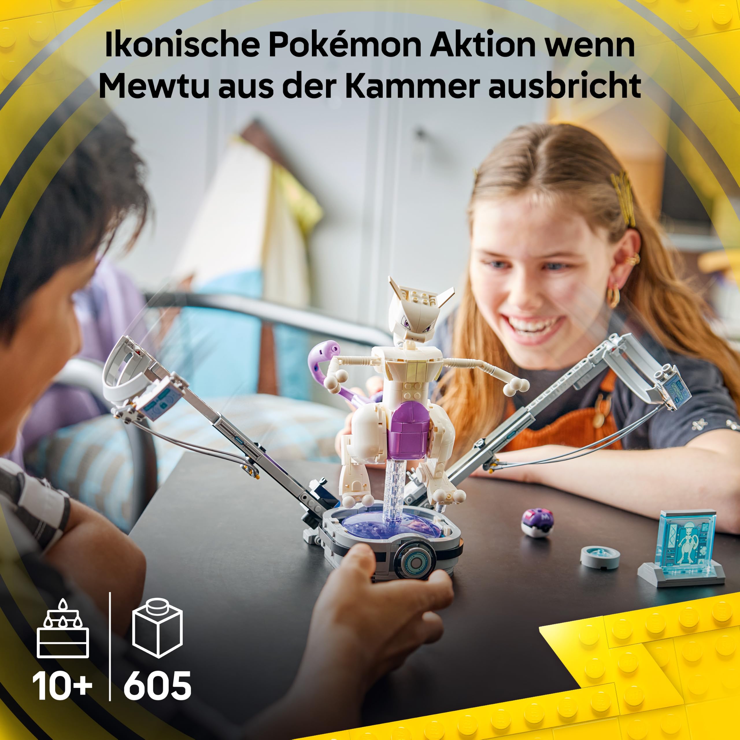 LEGO Pokémon SMART Play: Mewtwus Ausbruch aus dem Labor - kompatibles interaktives Set mit SMART Tag und Pokémon-Figur Steinen - Geschenk für Kinder ab 10 Jahren - 72163 2