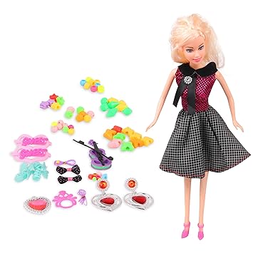 Vrii Collections Jolly Girl Doll with Accessories Toy Set for Girl