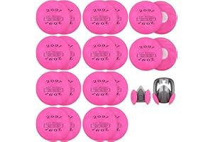 VOCITXI 20PCS (10Pack) 2091 Particulate Filter Compatible with 6000, 7000 FF-4 Series Respirator Mask for Dust Welding Painting Sanding, 2091 Filters Cotton Helps Protect Against Lead Paint, Particle, Pollen