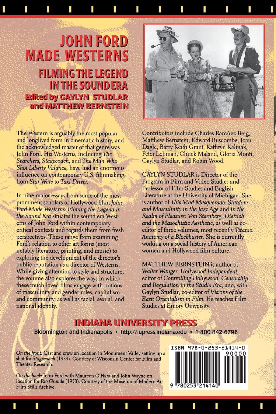 John Ford Made Westerns Filming The Legend In The Sound Era - 