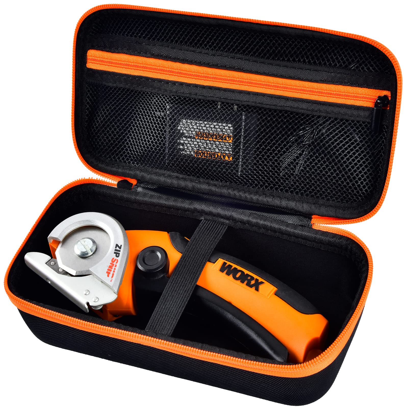 Photo 1 of Case Compatible with WORX WX082L/ WX081L ZipSnip/for SnapFresh Cordless Electric Scissors, Cutting Tools Storage Organizer, Fabric Cutter Holder Bag with Accessories Pocket - Black (Case Only)