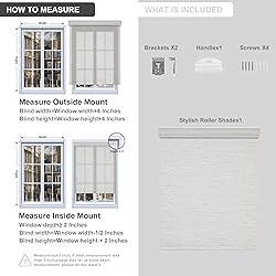 Boolegon Light Filtering Roller Shades for