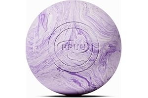 PPUU Massage Lacrosse Balls for Myofascial Release, Trigger Point Therapy Muscle Knots, and Yoga Therapy, Made of Rubber, Purple