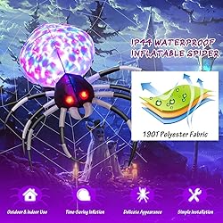 Tangkula Halloween Inflatable Spider with