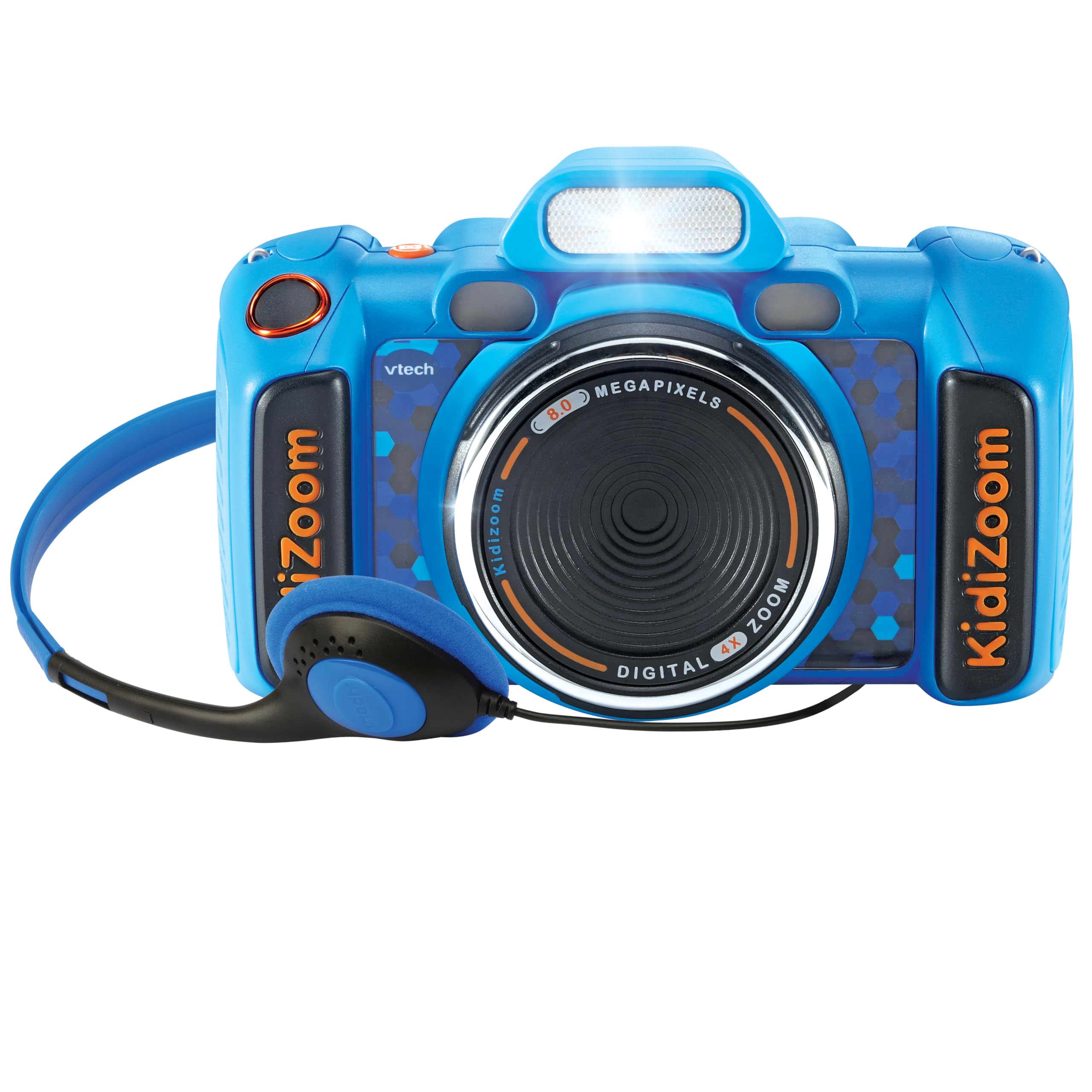 VTech - Kidizoom Duo FX Azul, Cámara de Fotos Infantil, Selfies, Vídeo, Pantalla a Color, Estudio de cómic, Filtros y Efectos Divertidos, Regalo para niños de 4 a 12 años, Contenido en español