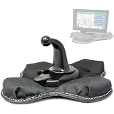 iSaddle Friction Mount Holder for Garmin NonSkid Beanbag Dashboard Mount | Exclusive Portable Holder for Garmin GPS Nuvi Drivesmart Drive Dezl Zumo Driveassist DriveLuxe StreetPilot RV Navigator