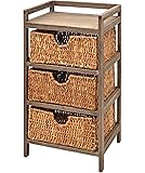 Landhaus Kommode Shabby Used Antik Schrank Regal mit Körben und