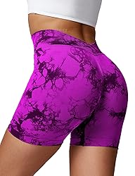 YEOREO Workout Scrunch Shorts Women V Back Gym Butt