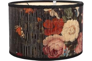 Garneck Lampshade Large Drum Lamp Shade Decorative Handmade Lamp Shade Lighting Fixtures Cover Decorative Lamp Shades Cylinde