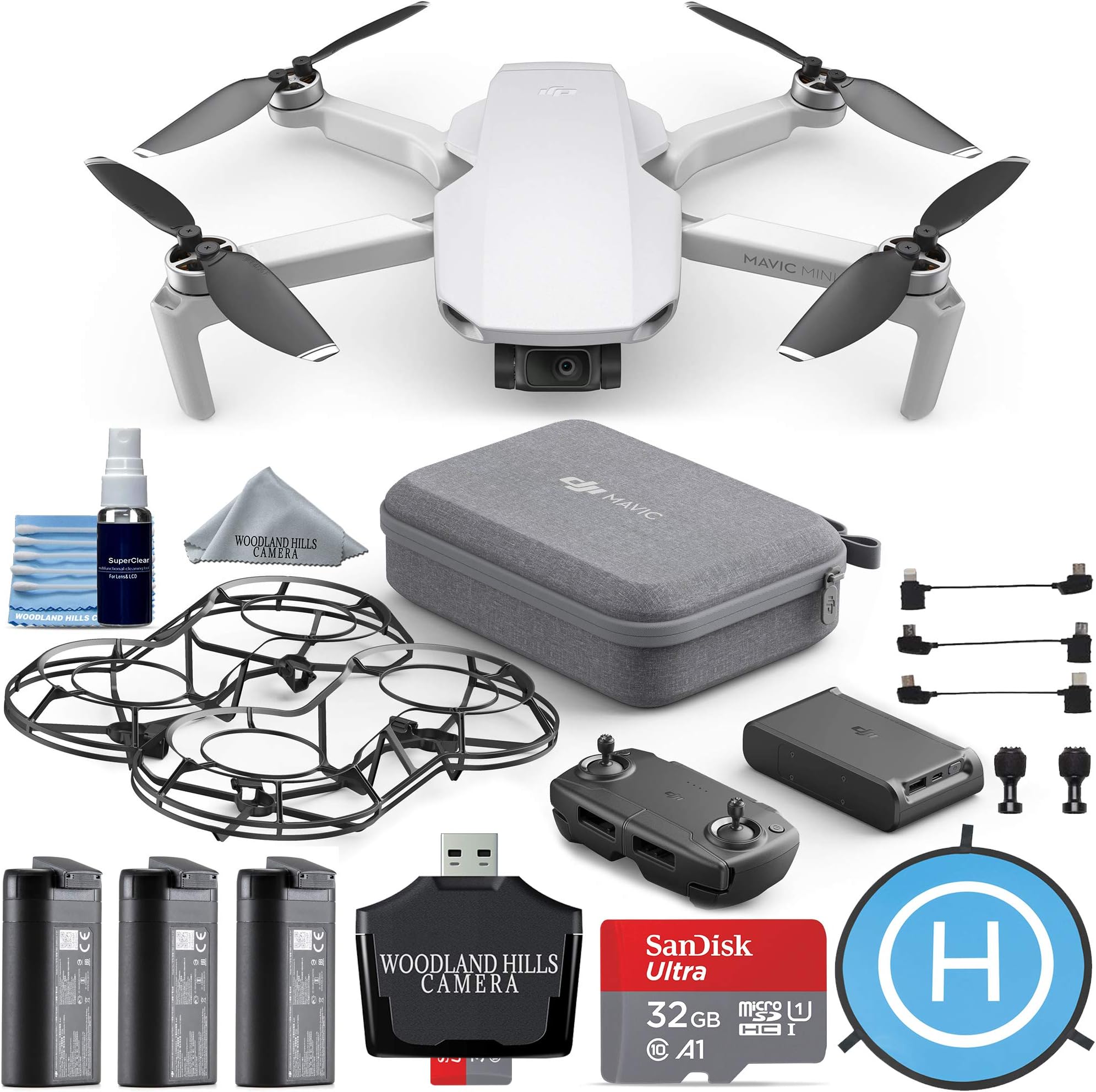 DJI Mavic Mini Fly More Combo Portable Drone Quadcopter Ultimate Travel Bundle Kit - CP.MA.00000123.01