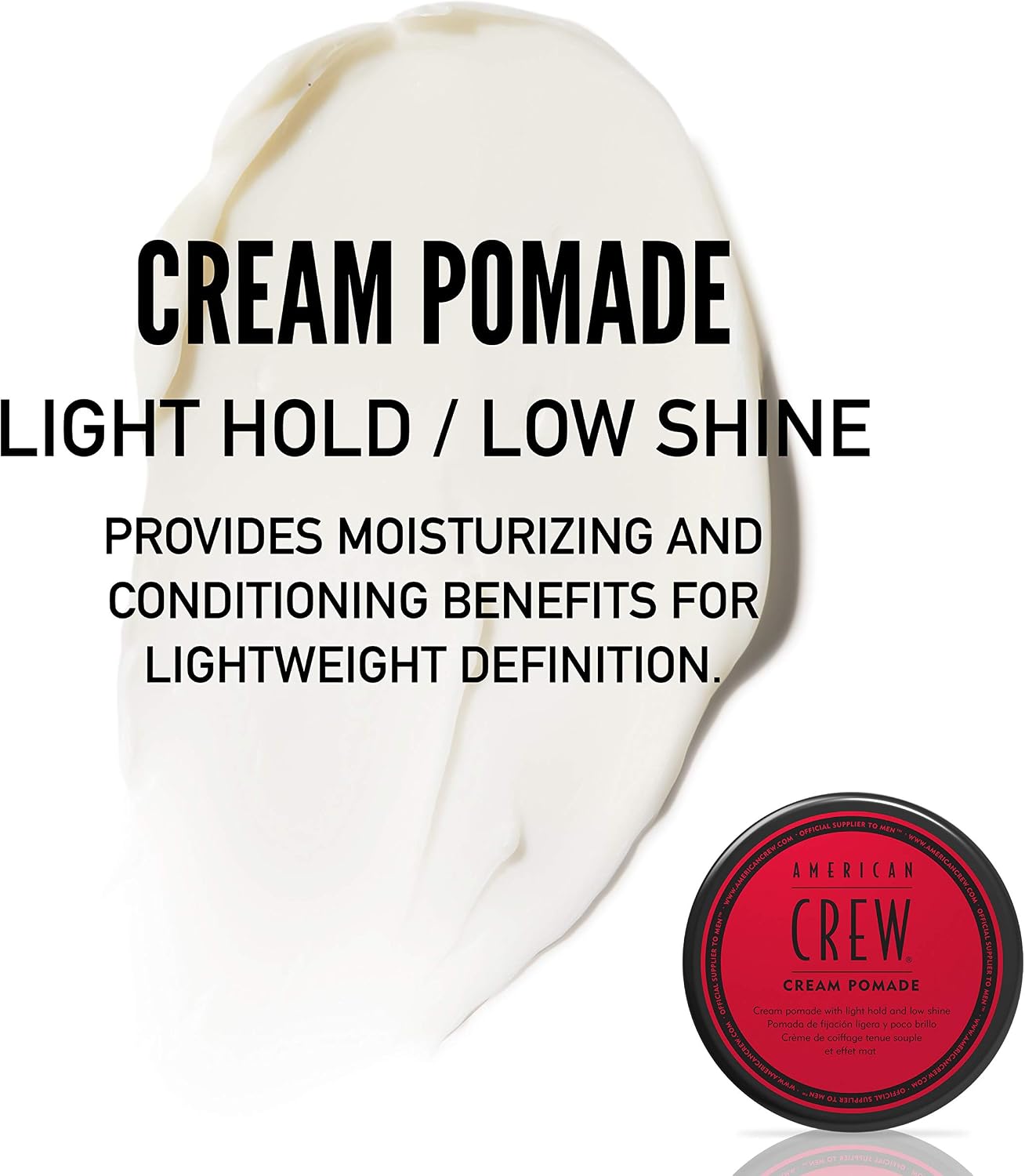 American Crew Cream Pomade 85g, red, 85 g (Pack of 1) - Image 3