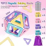 COOLJOY Magnetic Building Blocks 40pc Kids STEM Toys 3 4 5 6 Years Gift view 6