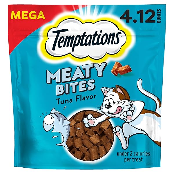 TEMPTATIONS MEATY BITES SAVORY AND SOFT CAT TREATS,...