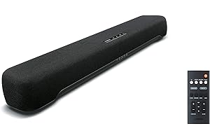 Yamaha SR-C20 Sound Bar for TV With Built-In Bluetooth and Subwoofers, Compact for Gaming, HDMI ARC, Optical Input, Clear Voi