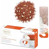 Ronnefeldt LeafCup Rooibos Cream Orange, Herbal Tea Infusion, 15 Ct | Loose Leaf, Creamy Vanilla and Ripe Orange, Caffeine Free, Hot or Iced, Individually Wrapped in Germany, 15 Ct, Pack of 1