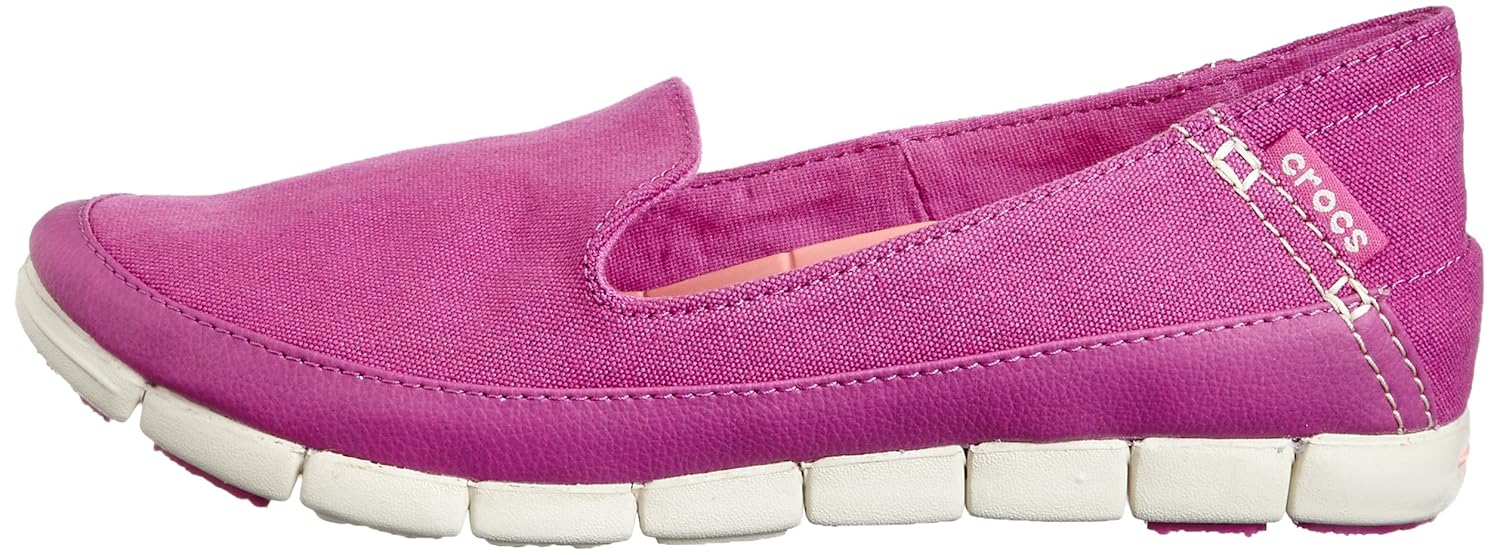 crocs women's stretch sole skimmer w canvas loafers and mocassins