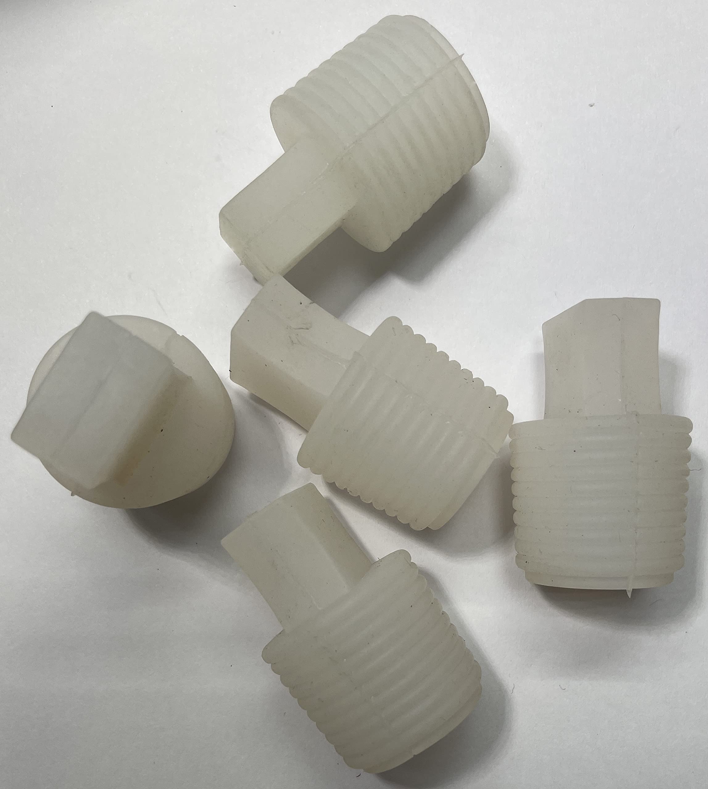 dexierp Protection Force Ribbed Tapered Insert Plug Stopper For 1-1/32" 1-1/16" 1-3/32" 26-28mm ID Hole Thread Tube Bottle Openning (Pack of 5) Reusable Rubber — image 1