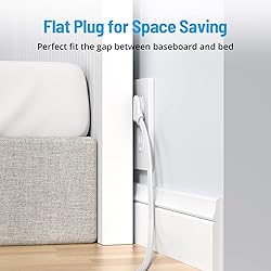 TROND Flat Plug Power Strip, 5FT Ultra Thin Flat