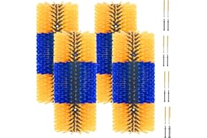 SAYUTIE Livestock Scratching Brush Goat Scratcher Brush Full Massage Grooming Tool with 4 Screws for Cow,Cattle,Cow,Sheep, Horses,Pigs