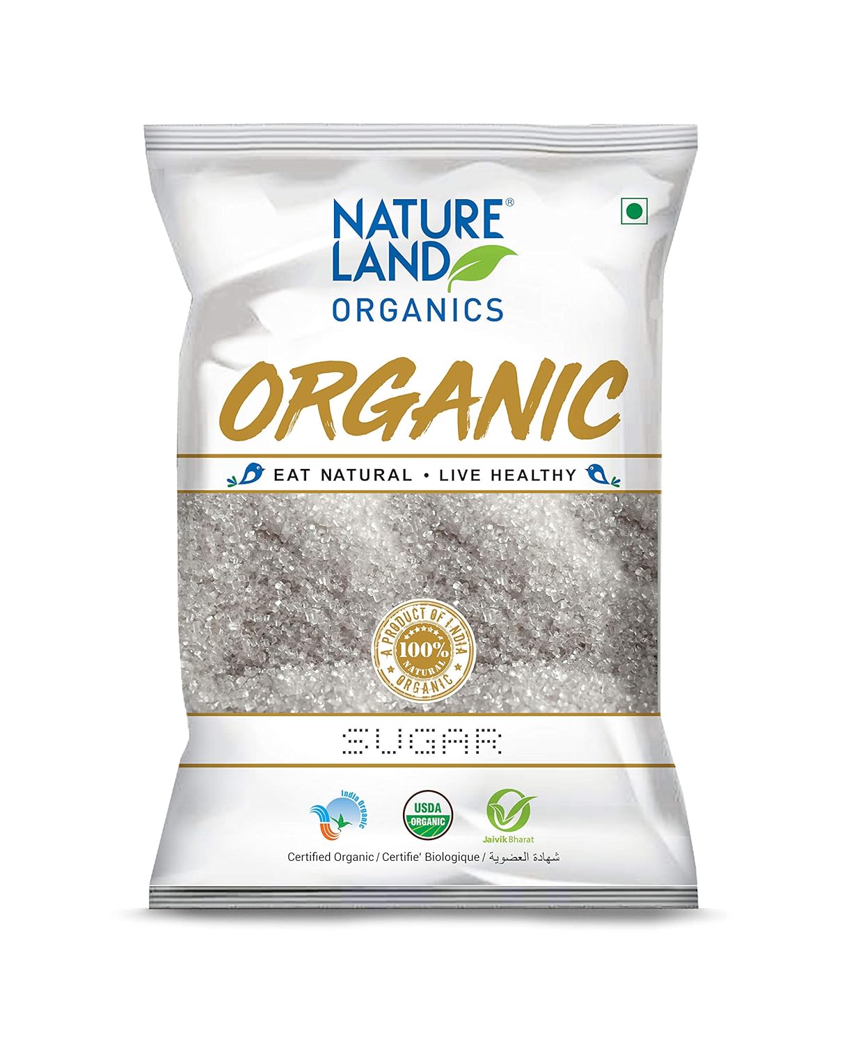 Natureland Organics White Sugar 1 Kg Organic Sugar Amazon.in
