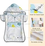 SlowTon Dog Raincoat Waterproof Hooded Jacket with Reflective Strip view 6