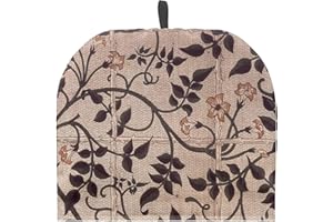 PJHEQOXE William Morris Pattern Tea Cozy For Teapot Customized Teapot Covers Kitchen Kettle Dust Cover Cozy For Teapot With Handle Dust Cover Can Hung And Folded Decorative Kitchen For Holiday （Brown）
