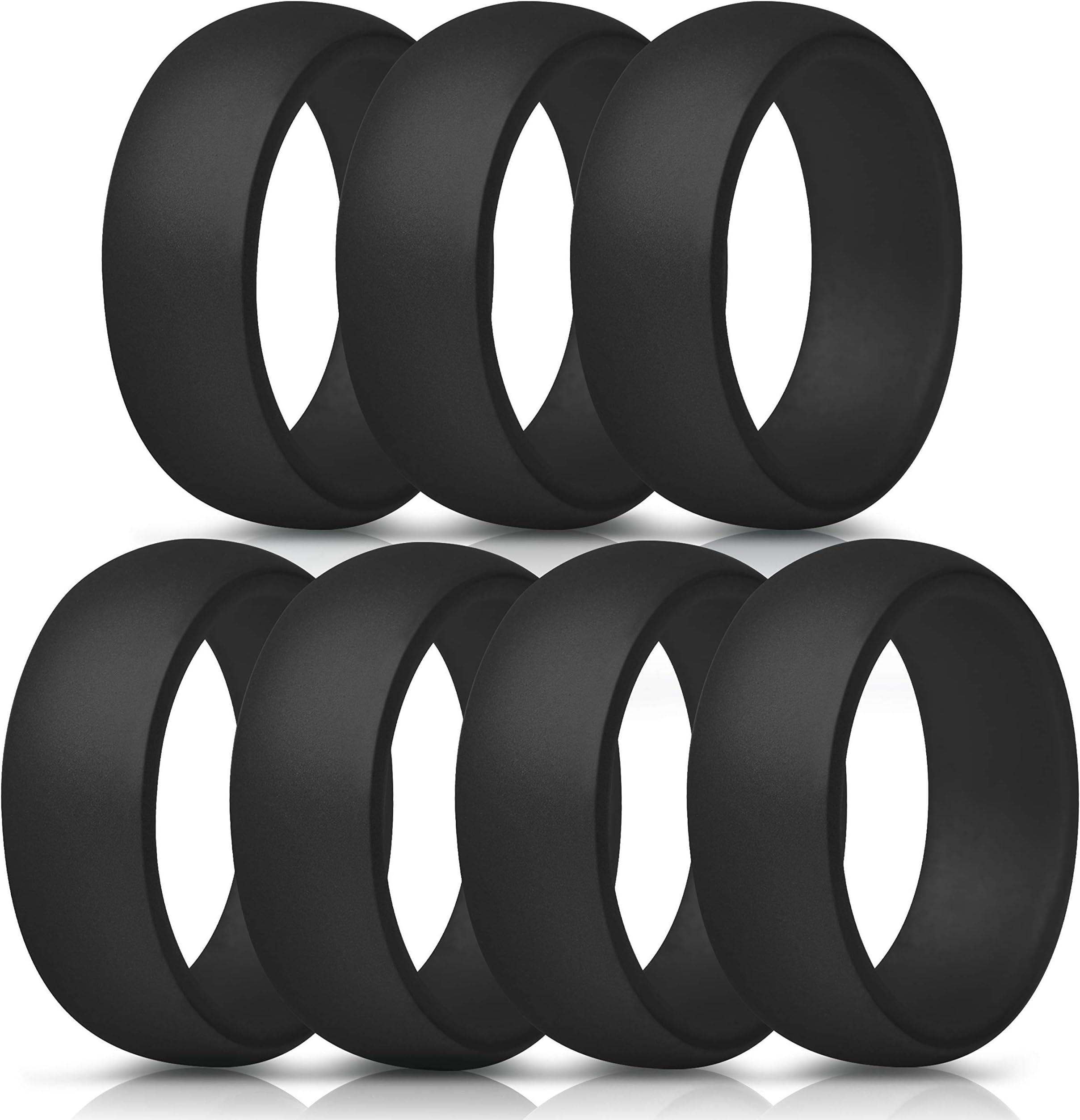 Silicone Wedding Ring for Men - 8.7mm Wide - 2.5mm Thick
