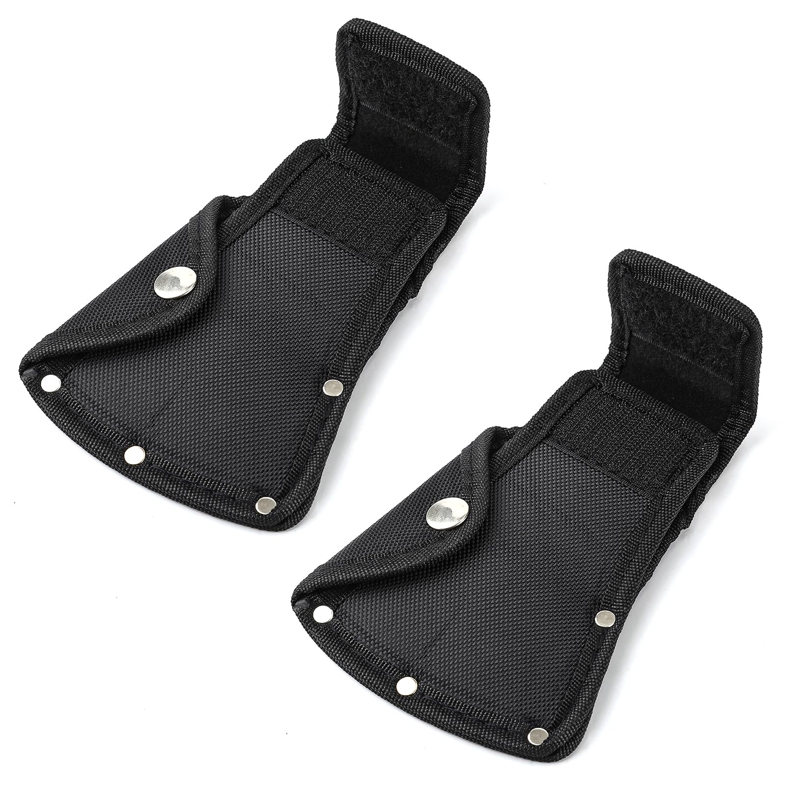 2pcs Axe Head Cover, Hatchet Sheath Axe Holster Double Snap Ax Protective Cover Camping Axe Blade Cover Camp Axe Sheath Fit for 1.25Lb Axe Hatchet Protector for Outdoor Hiking