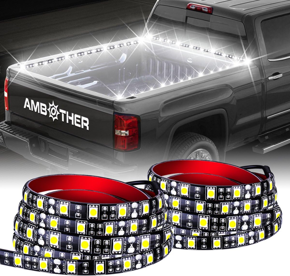 AMBOTHER Truck Bed Lights 12-volts Waterproof
