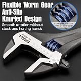 Shall 3-Piece Adjustable Wrench Set 6 8 10 In Cr-V Steel Navy Blue view 4